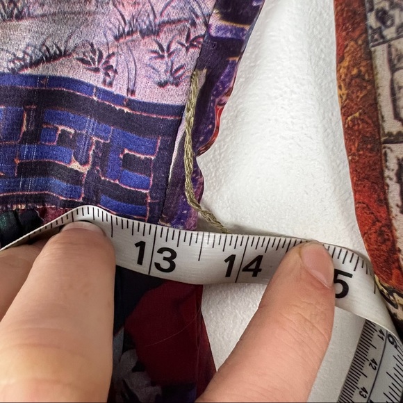 Rare Vintage California Calliope Contrasting Printed Long Dress - Picture 6 of 9